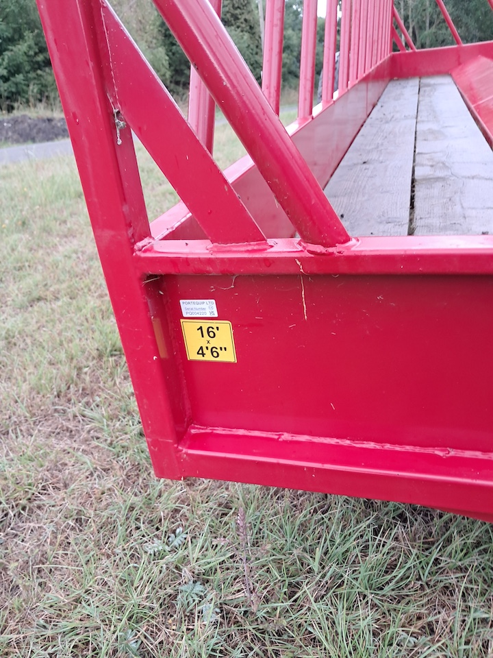 NEW Portequip 16ft x 4ft 6” sheep feed trailer
